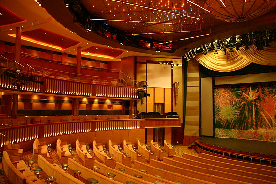 El espectacular teatro del Celebrity Constellation CRUCEROS CELEBRITY OFERTAS DESCUENTOS